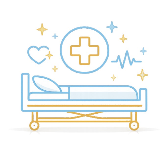 Icône chambre particulière hospitalisation