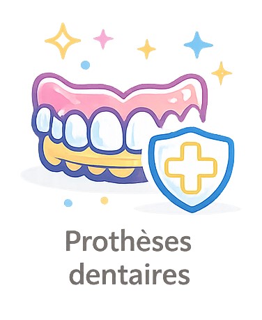 Icône prothèses dentaires mutuelle santé Senior