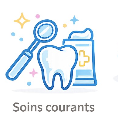 Icône mutuelle dentaire senior soins courants